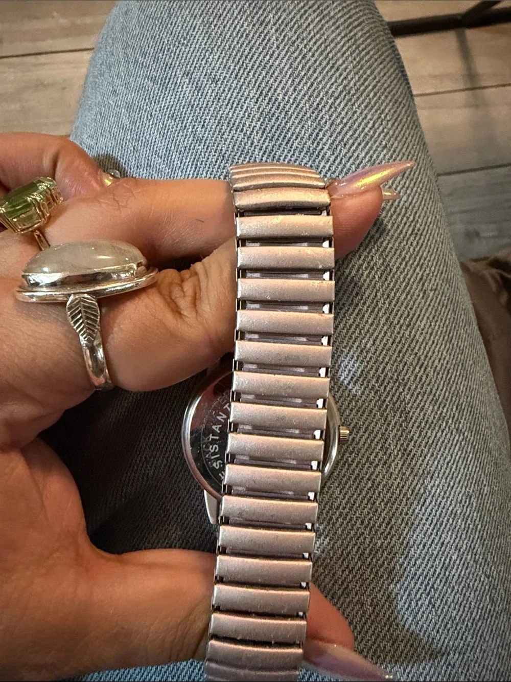 Michael Kors Pink Gradient Dial Stretch Bracelet Watch